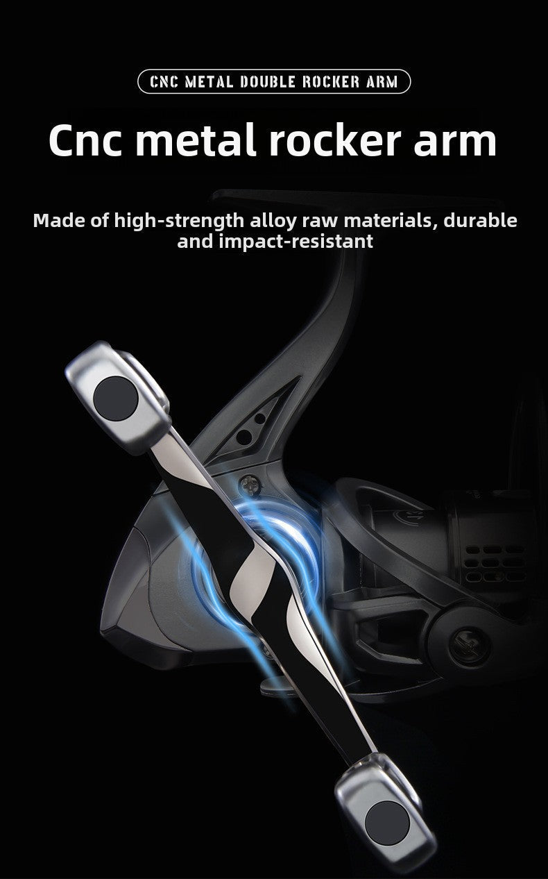 Lure Spinning Reel Double Arm Fishing Reel Long Casting Micro Fishing Reel