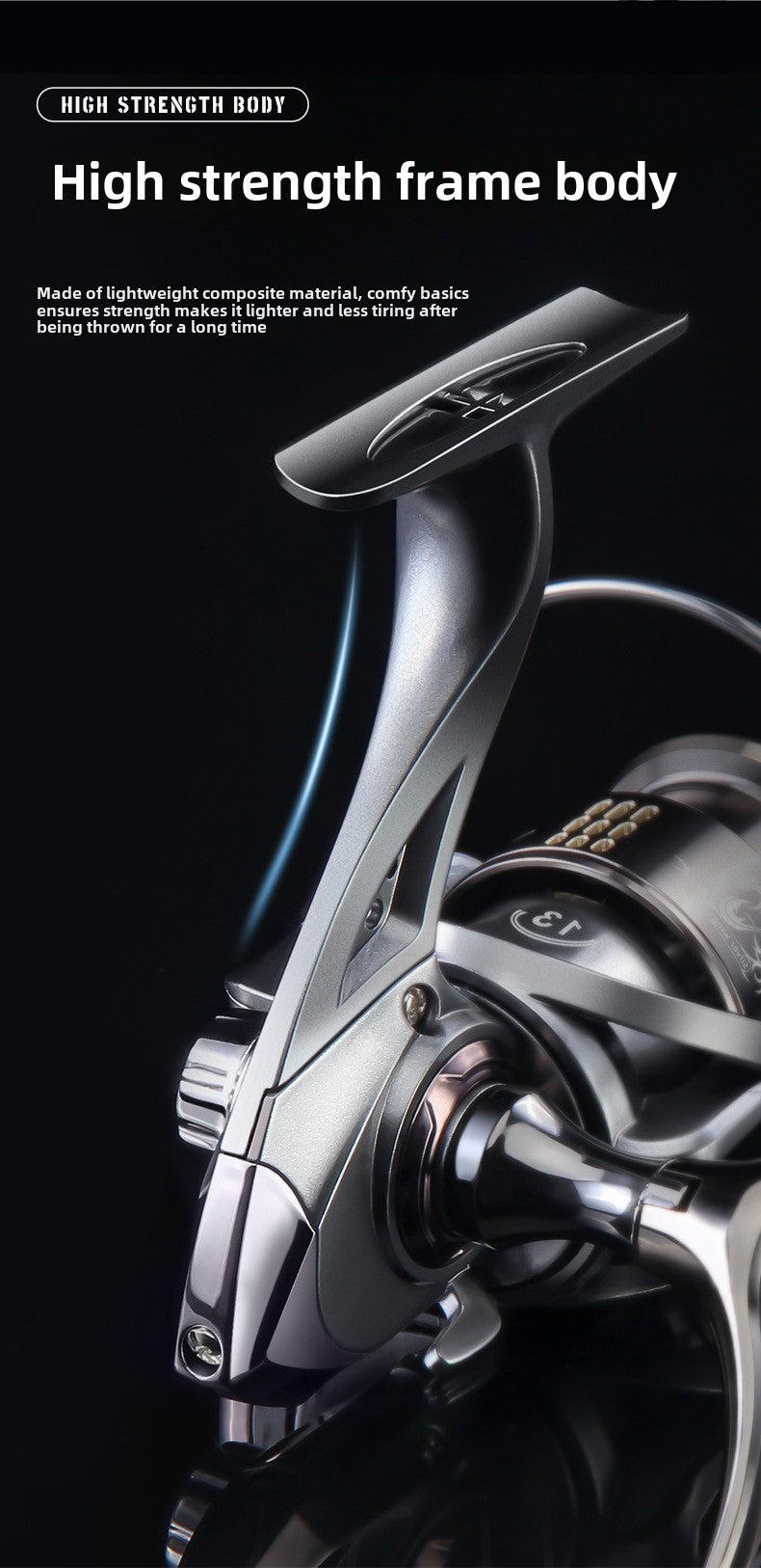 Lure Spinning Reel Double Arm Fishing Reel Long Casting Micro Fishing Reel