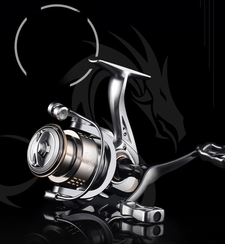 Lure Spinning Reel Double Arm Fishing Reel Long Casting Micro Fishing Reel